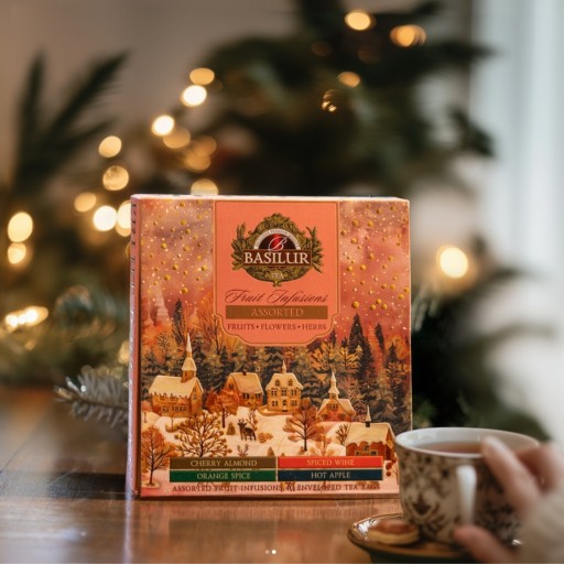 Basilur FRUIT INFUSIONS zestaw herbat owocowych 4 SMAKI ŚWIĄTECZNE - 40 szt - obrazek 7