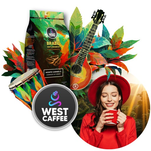 Kawa ziarnista Brazylia 1kg Świeżo Palona - 100% Arabica - Monte Carmelo - obrazek 7