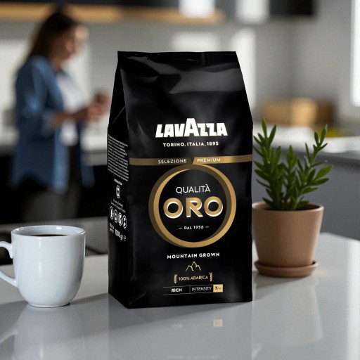 Kawa ziarnista Lavazza Qualità Oro Mountain Grown Arabica 100% 1 kg 1000 g - obrazek 10