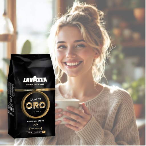 Kawa ziarnista Lavazza Qualità Oro Mountain Grown Arabica 100% 1 kg 1000 g - obrazek 11