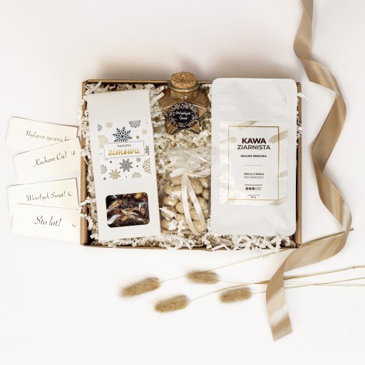 ZESTAW PREZENTOWY ŚWIĄTECZNY upominek prezent kawa herbata czekoladki - obrazek 5