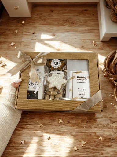 ZESTAW PREZENTOWY ŚWIĄTECZNY upominek prezent kawa herbata czekoladki - obrazek 6